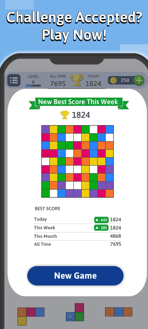 BlockuMix screenshot showing additional gameplay