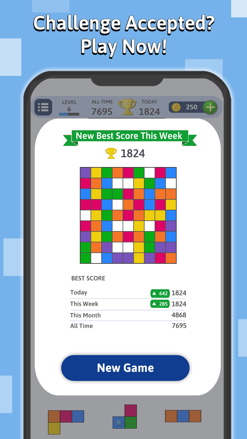 BlockuMix screenshot showing additional gameplay